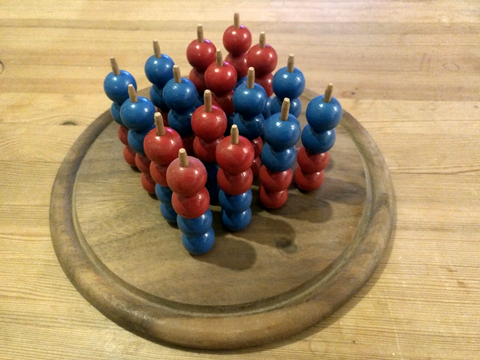 My own DIY handcrafted version of Four in a Row 3D. Built approx. back in 1990